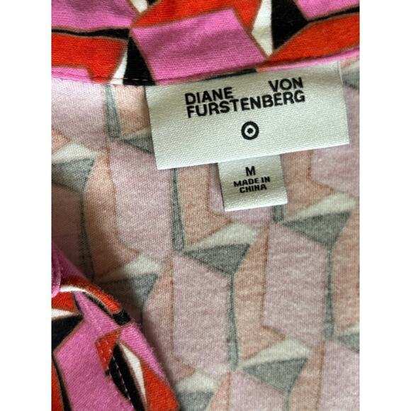 DVF for Target wide leg geo print jumpsuit, mod, retro, groovy, 60s/70s style - Picture 6 of 7